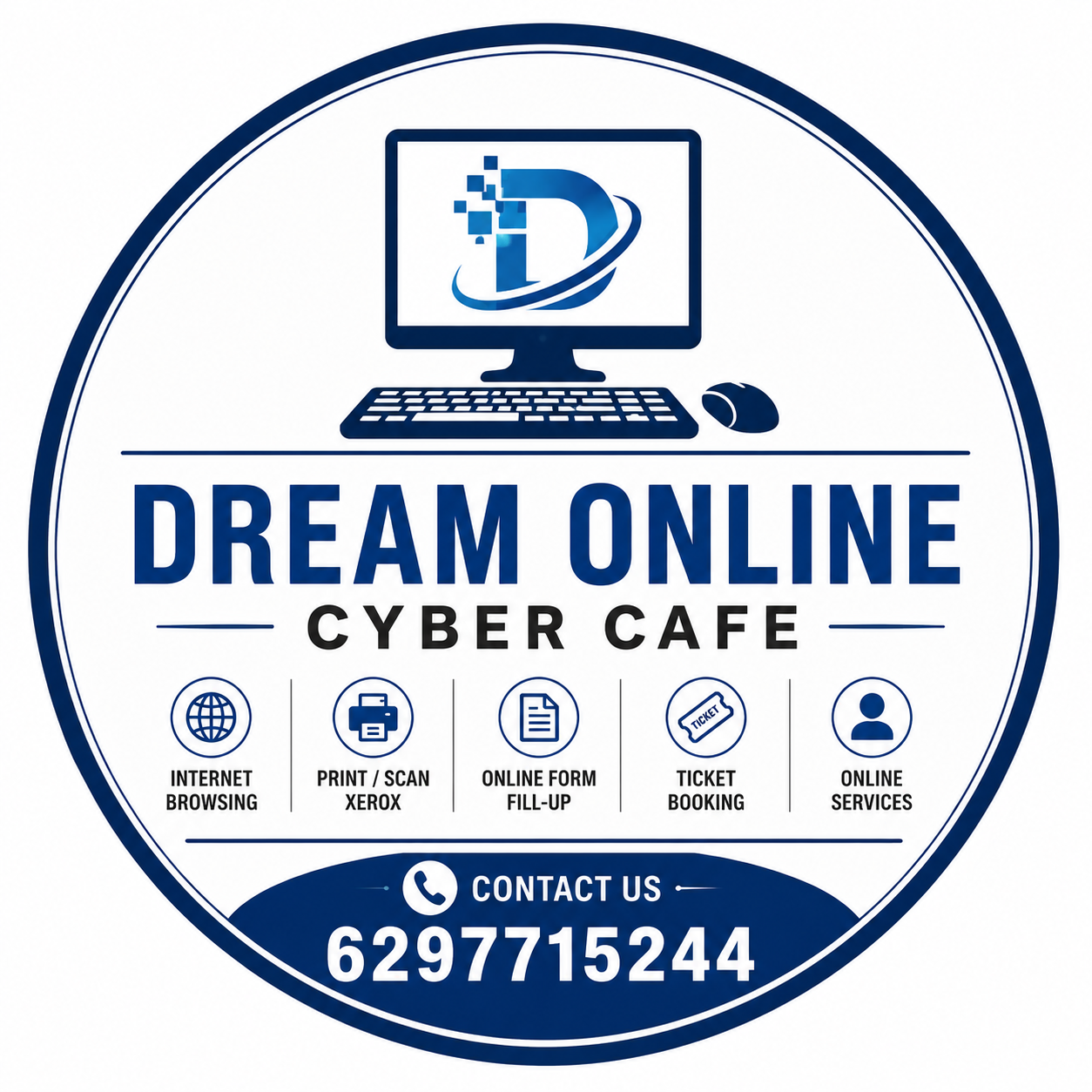 Dream Online Cyber Cafe Logo